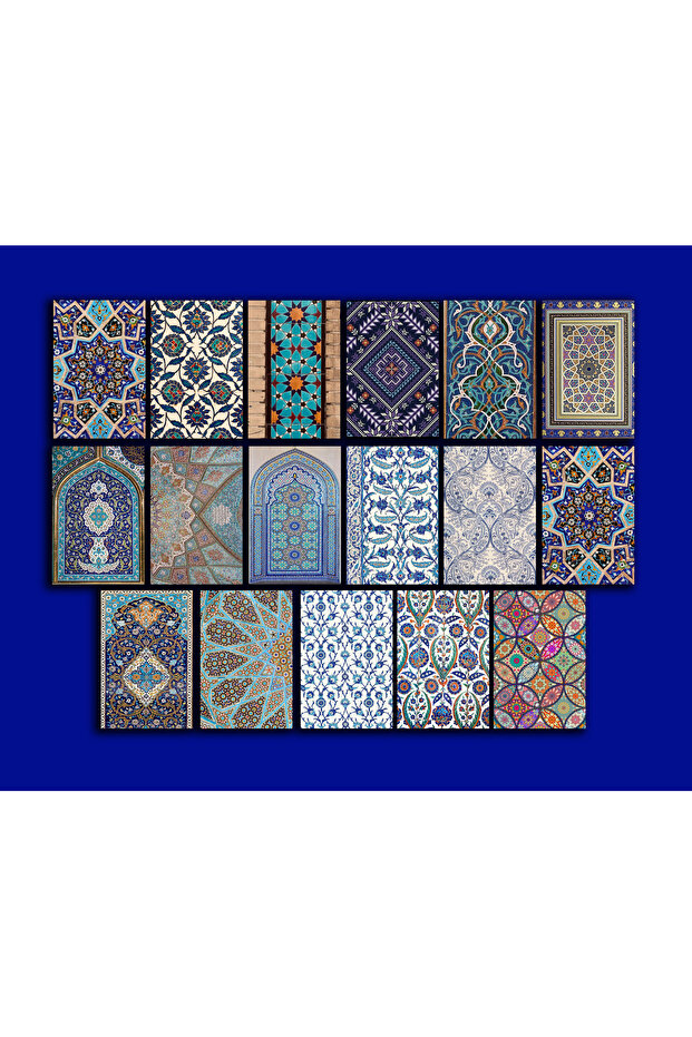 Tile Themed Post Card Set (10X15 cm 17 Pieces)