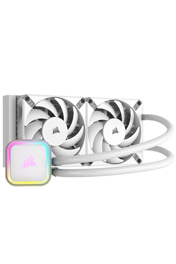 iCUE H100i RGB Elite White 240 mm Intel(1700p)-AMD Uyumlu Sıvı Soğutucu (CW-9060078-WW) - 1