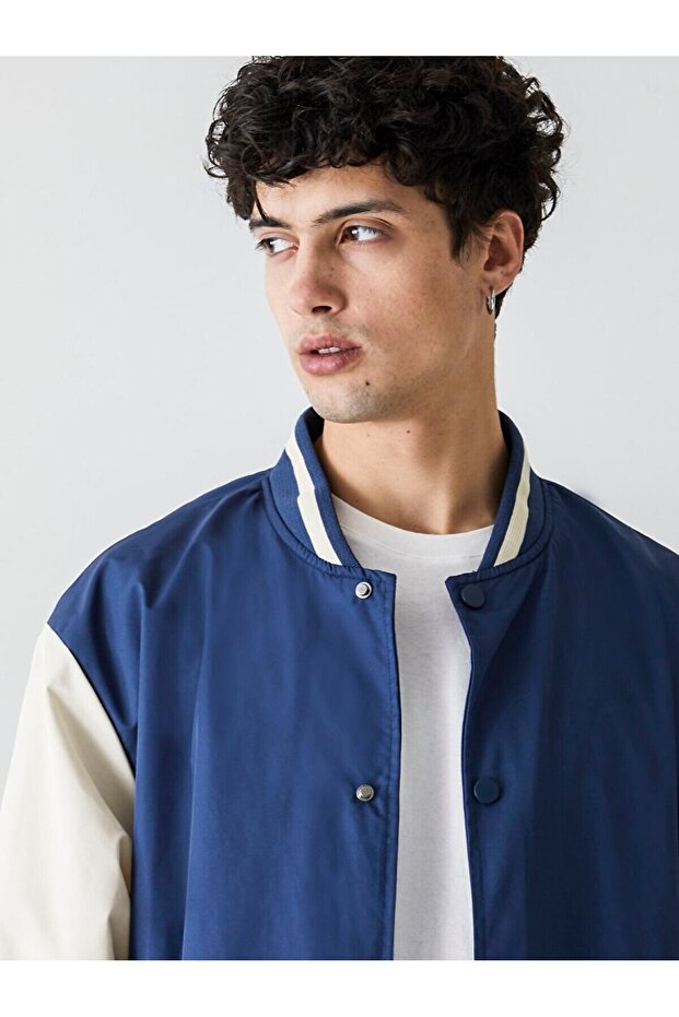 Bomber Lacivert Ceket - 6