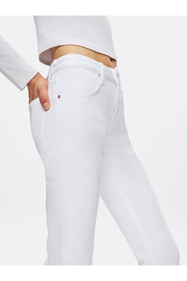 Lissue Cropped Flare Pants - 5