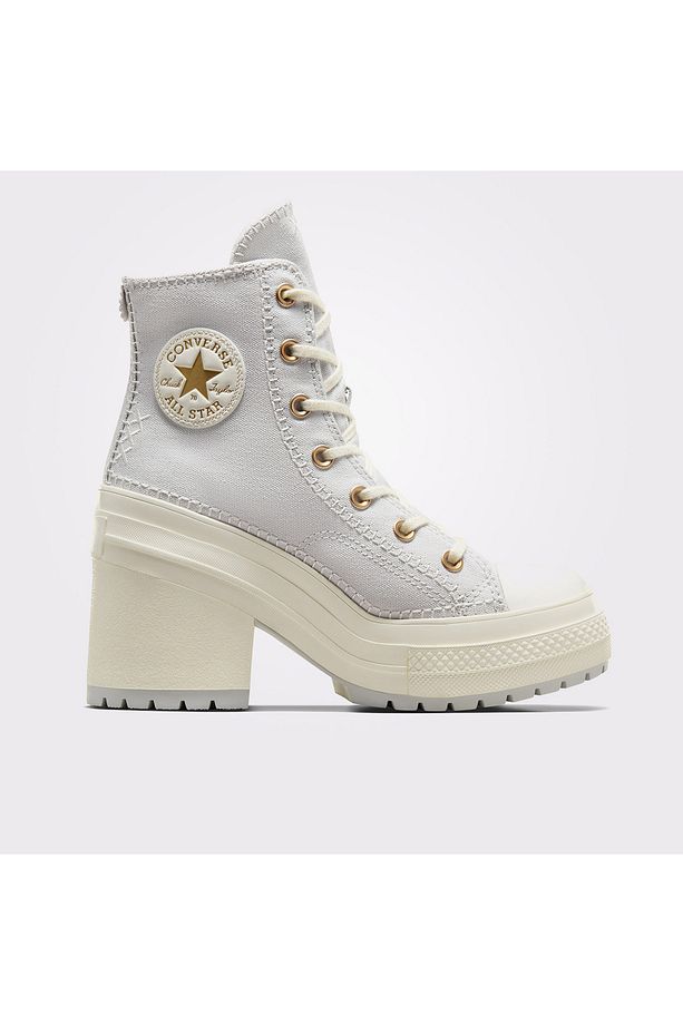 Chuck 70 De Luxe Heel Unisex Gri Platform Sneaker - 1