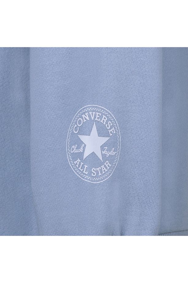 Oversized Chuck Patch Çocuk Mavi Hoodie - 3