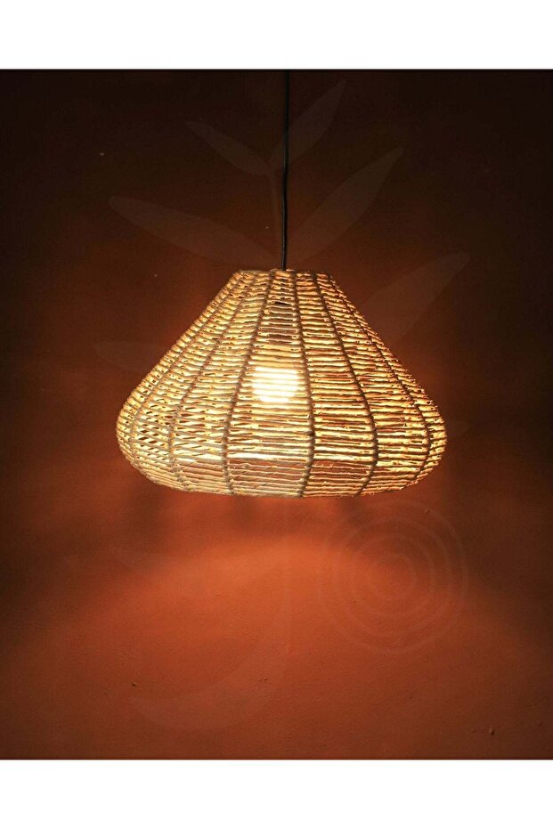 LUMİNART Hasır Avize Bohem Avize Jüt Avize Oda Mutfak Salon Avize Restoran Kafe Avize - 3
