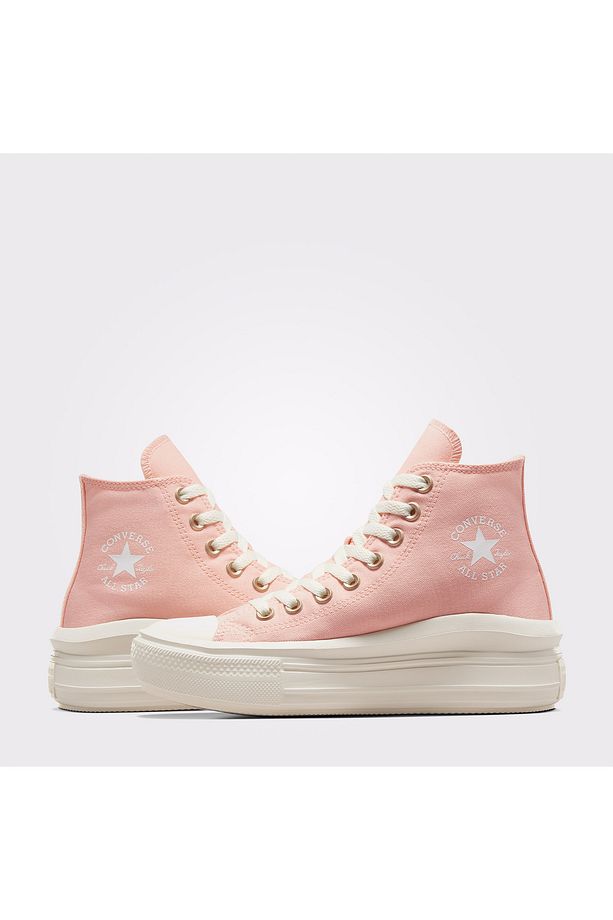 Chuck Taylor All Star Move Unisex Pembe Platform Sneaker - 5