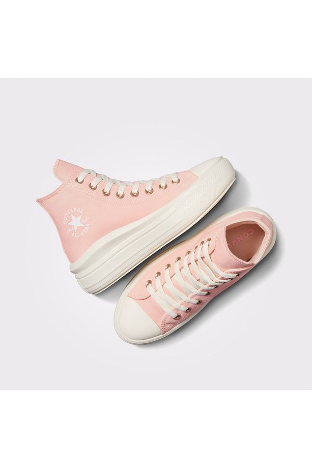 Chuck Taylor All Star Move Unisex Pembe Platform Sneaker - 4