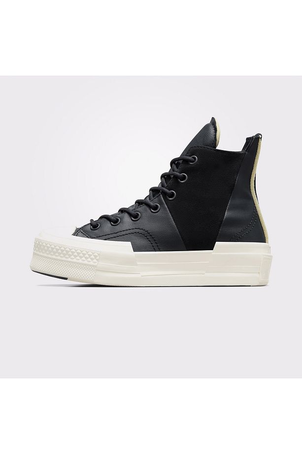 Chuck 70 Plus Mixed Material Unisex Siyah Sneaker - 4