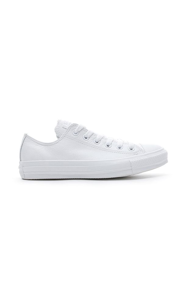 Chuck Taylor All Star Tonal Leather Unisex Beyaz Sneaker - 4