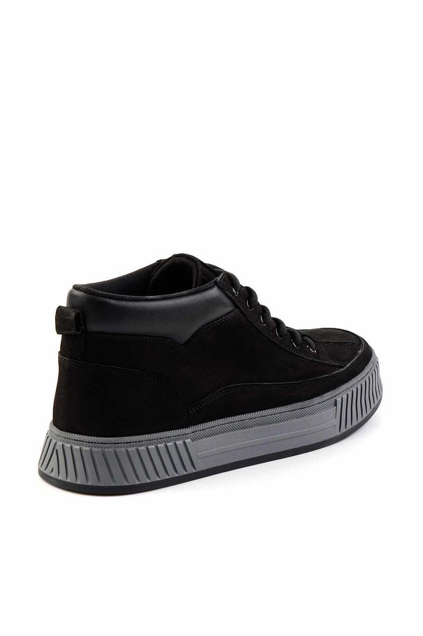 Siyah Nubuk Leather Erkek Bot & Bootie E02556105201 - 4