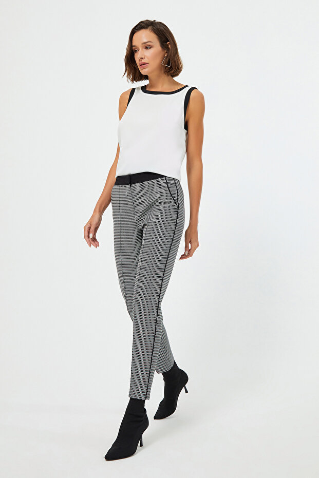 بنطلون مخطط جانبي - 2