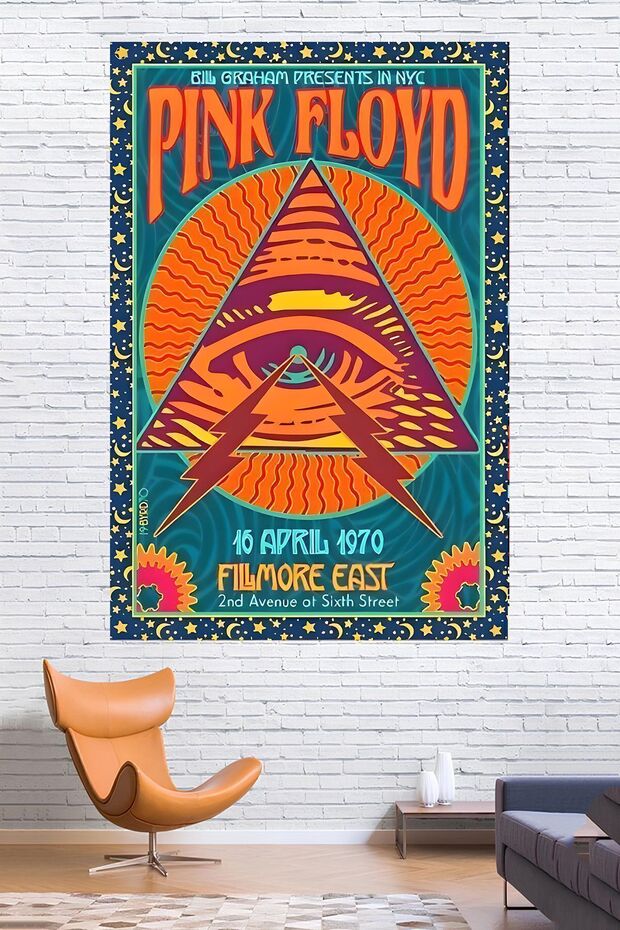 Kaliteli Kumaş , Pink Floyd Duvar Örtüsü Duvar Halısı Wall Tapestry - 1