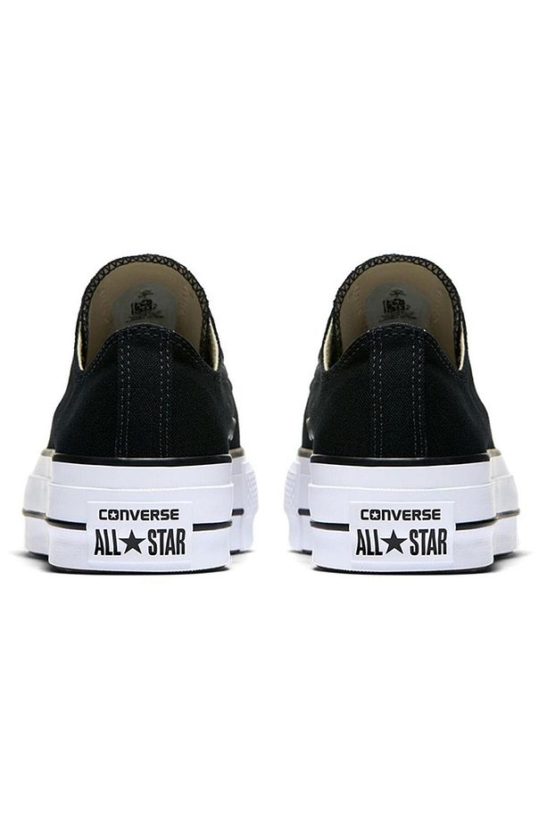 Chuck Taylor All Star Canvas Platform Kadın Siyah Günlük Stil Ayakkabı 560250c - 4