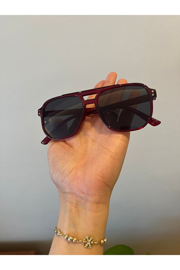 نظارات شمسية مستطيلة الشكل مع حماية من الأشعة فوق البنفسجية 400 - 3