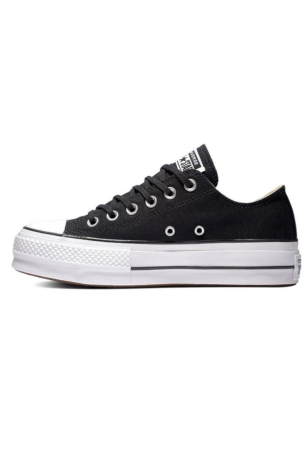 Chuck Taylor All Star Canvas Platform Kadın Siyah Günlük Stil Ayakkabı 560250c - 5
