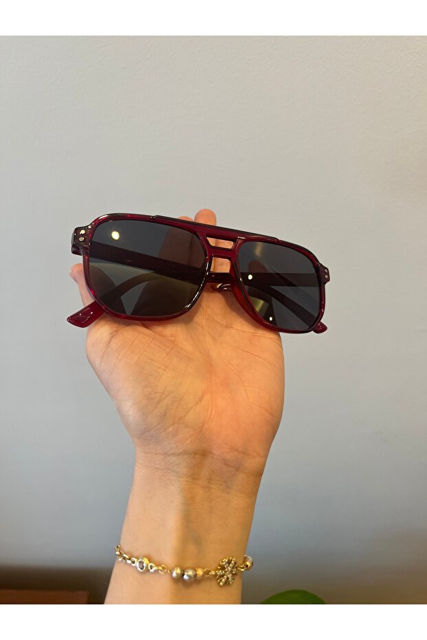 نظارات شمسية مستطيلة الشكل مع حماية من الأشعة فوق البنفسجية 400 - 2