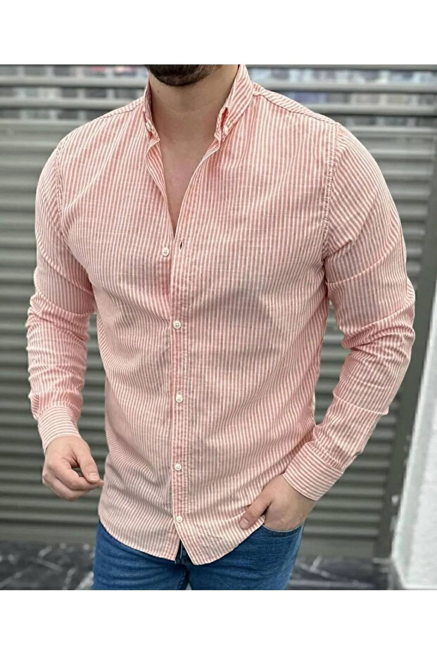 Men's Slim Fit Striped Shirt