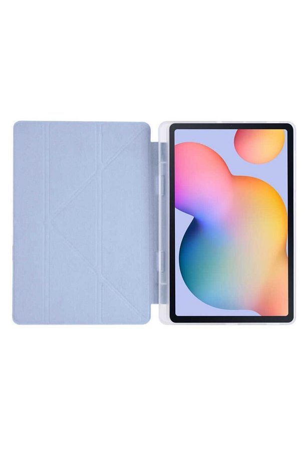 Samsung Galaxy Tab S7 Fe S8 Plus T970/x800/t733/t737/t736 12.4" Kalem Bölme Arka Silikon Kapak Kılıf - 6