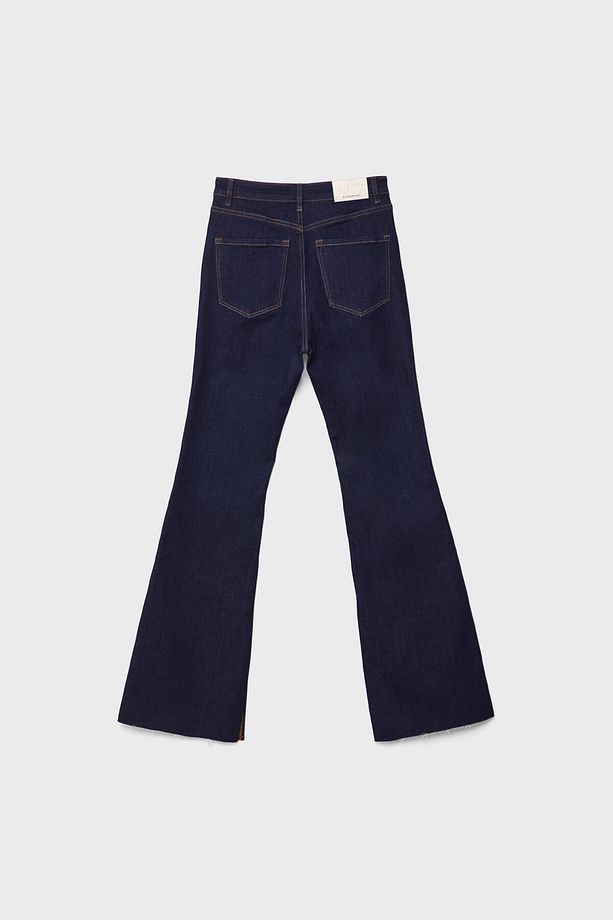 D74 slim fit İspanyol paça jean - 6