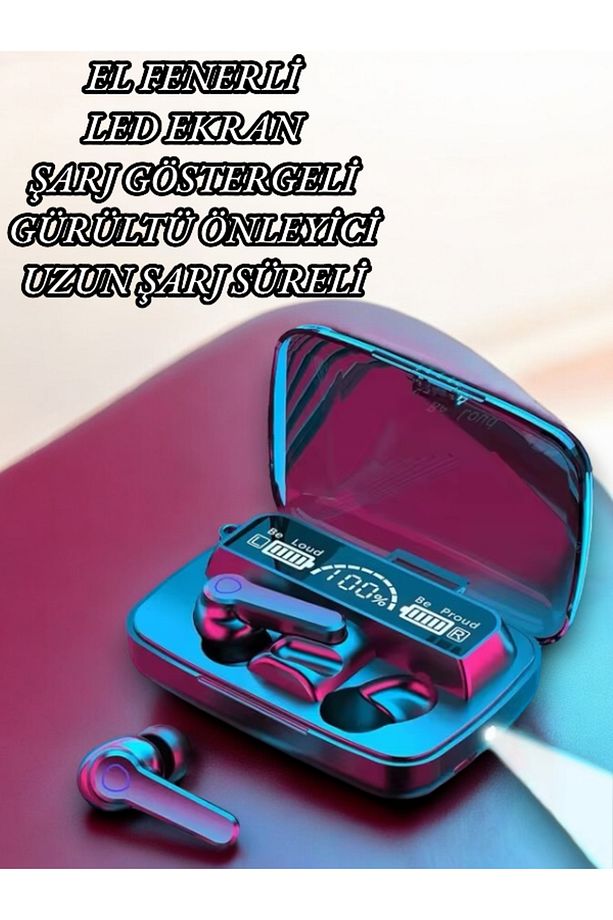 Uzun Şarj Süreli Powerbankli Bluetooth Kulaklık – Gürültü Önleyici ve Suya Dayanıklı! - 2