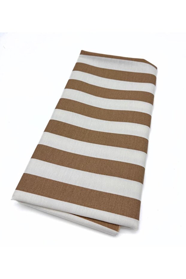 Angel Bag Accessory 90X50 cm Duck Lining Fabric Milky Brown Striped