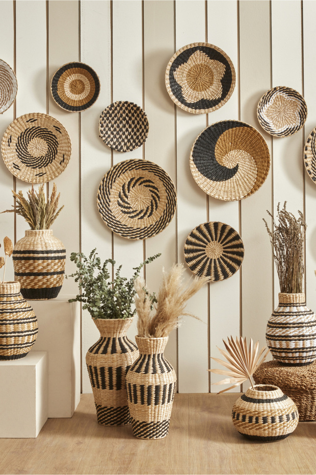 Feline Hasır Vazo 45 cm - 3