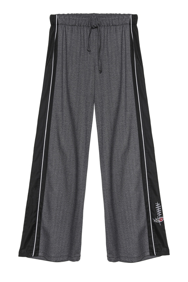 بنطلون قماش فني رمادي - 2