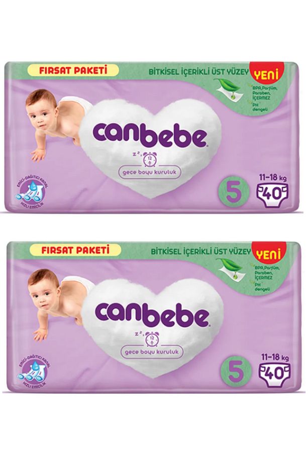 Bebek Bezi 5 Numara Beden 11-18 Kg 80 Adet 40x2 Paket. - 1