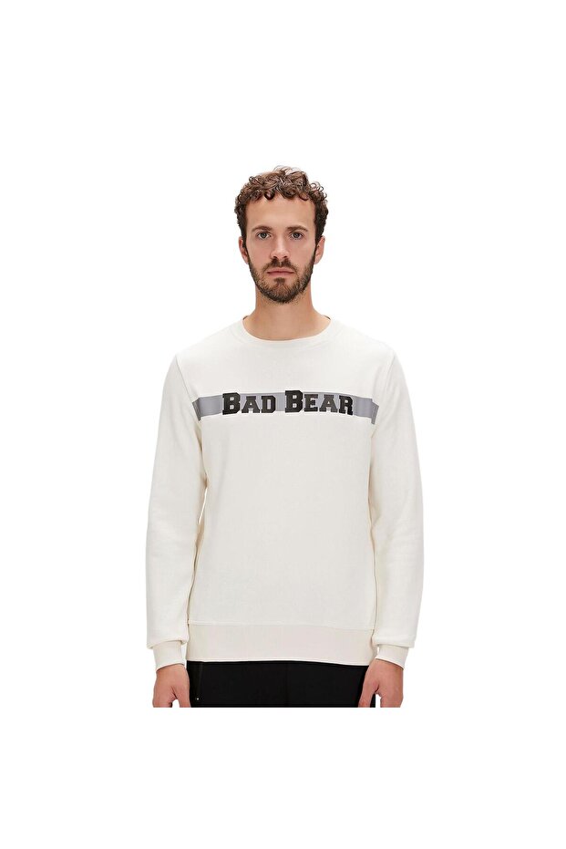 سويت شيرت Badbear Reflect Bear بياقة دائرية، إكرو