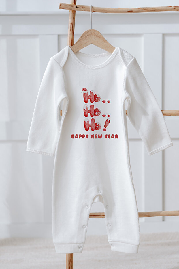 100% Organic Cotton Long Sleeve Christmas Themed Baby Romper