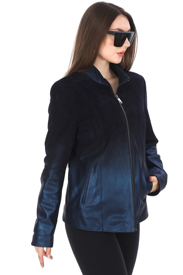 Hakiki Süet Kadın Deri Ceket - 4