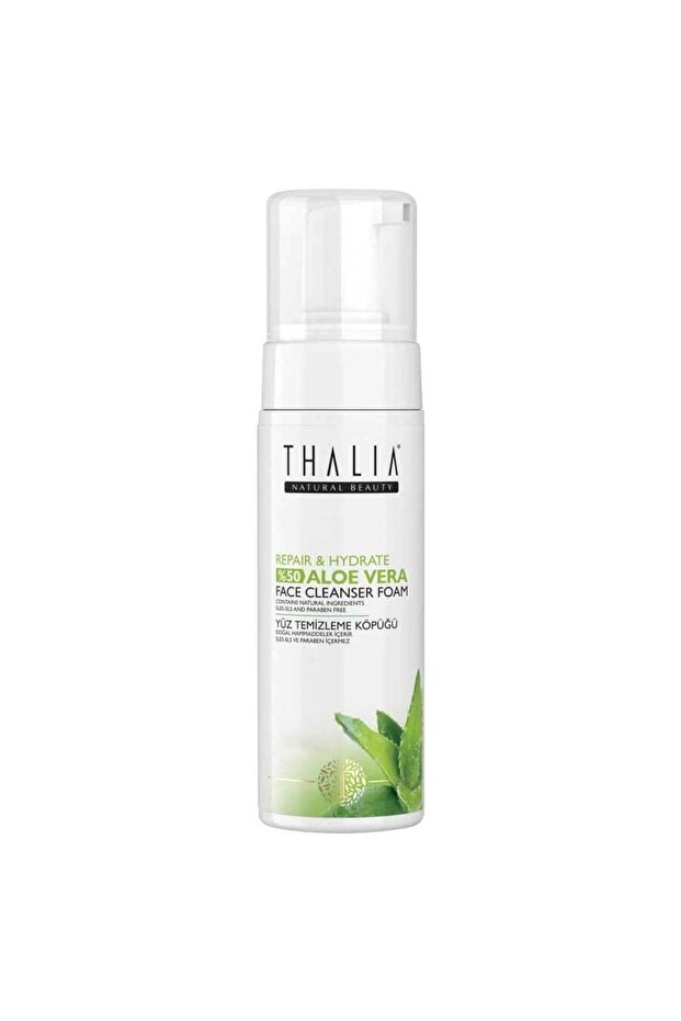 Facial Cleansing Foam with 50% Aloe Vera Extract Helping Repair - 150 ml