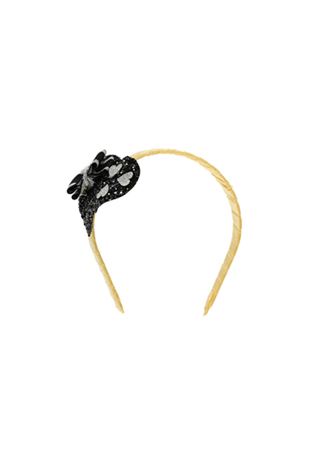 Girl's Heart and Ribbon Gold Crown