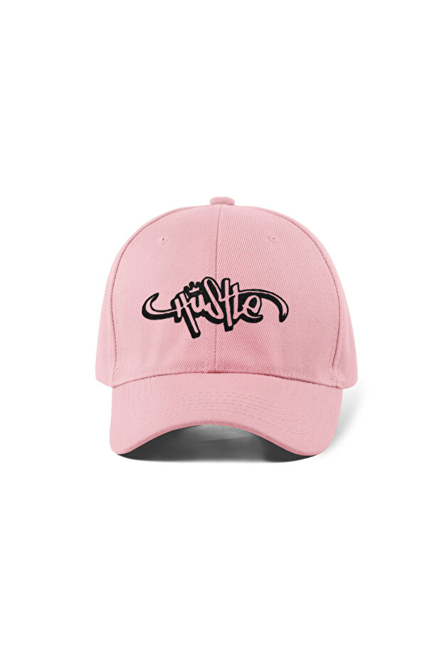 Hustle Embroidered Pink Sports Unisex Hat A+ Quality Product