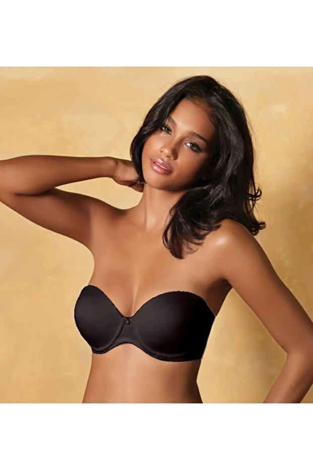 Supported Cotton Strapless Bra