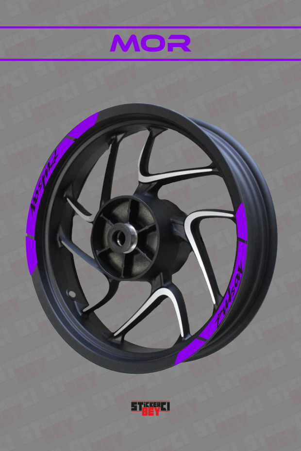 Pulsar Written Rim Strip Sticker Coating Foil Cut Etichet