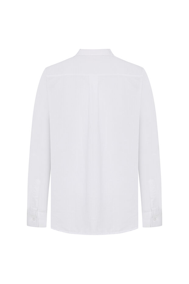 PAMUKLU OVERSIZE GÖMLEK - 2