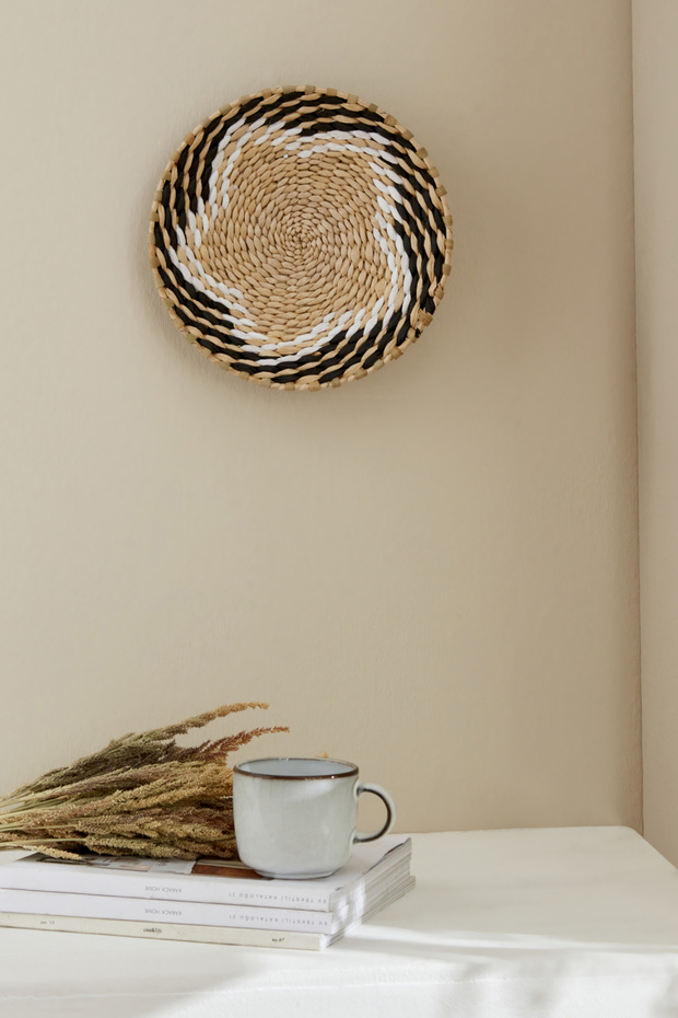 Natale Hasır Duvar Tabağı 25 cm - 1