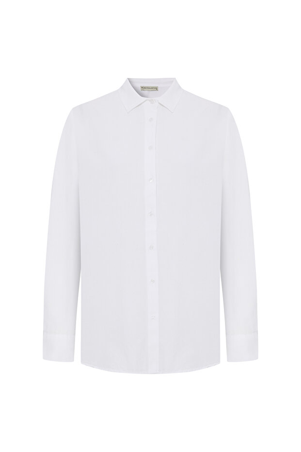 PAMUKLU OVERSIZE GÖMLEK - 1