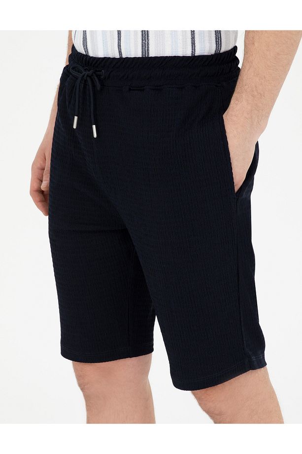 Lacivert Regular Fit Örme Şort 50286125-VR033 - 5