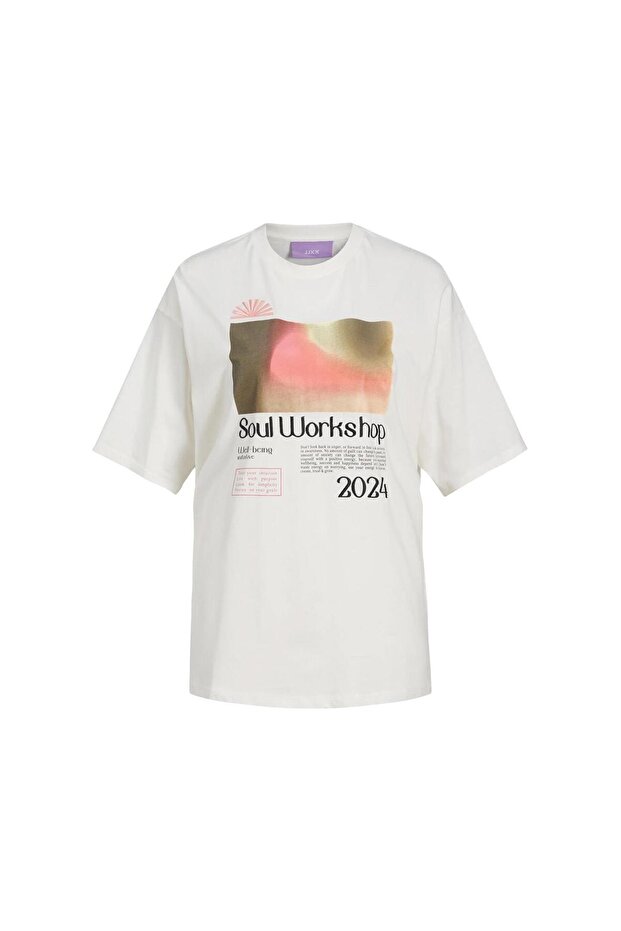 12252311 Jxpaige Loose Ss Tee Jrs White