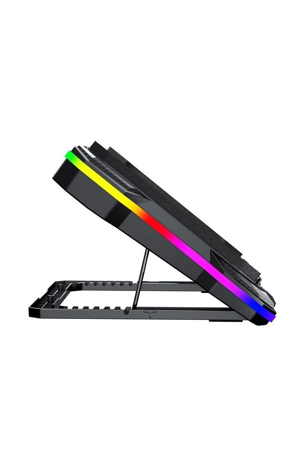 Gt100 Gaming Laptop Sogutucu 2200rpm , Rgb Işıklı , Led Display Notebook Soğutucu Stand - 6