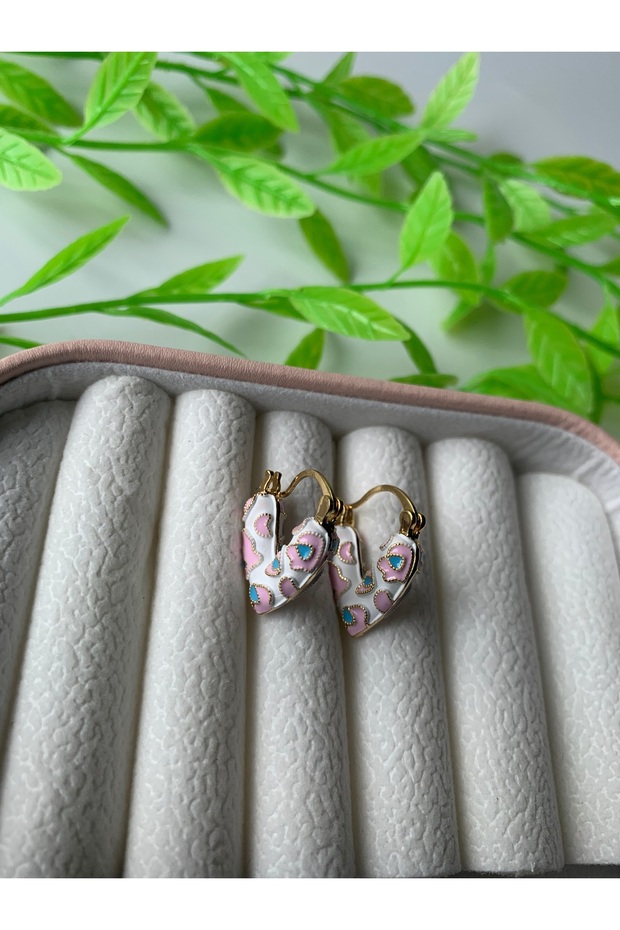 Kalp Mineli Küpe - 1