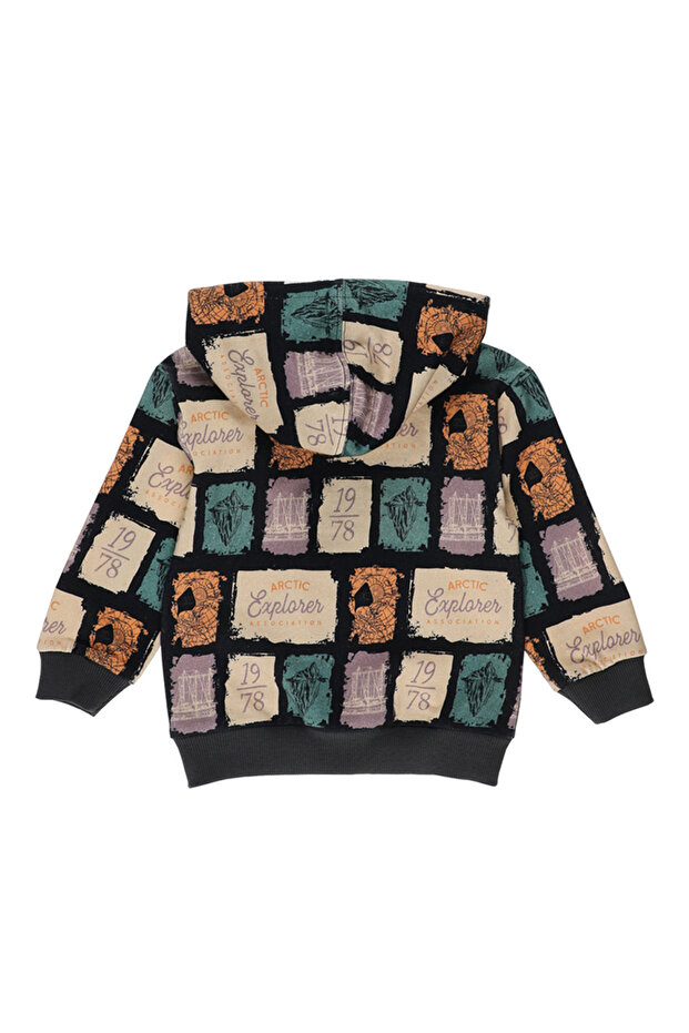 Erkek Bebek Baskılı Sweatshirt - 2