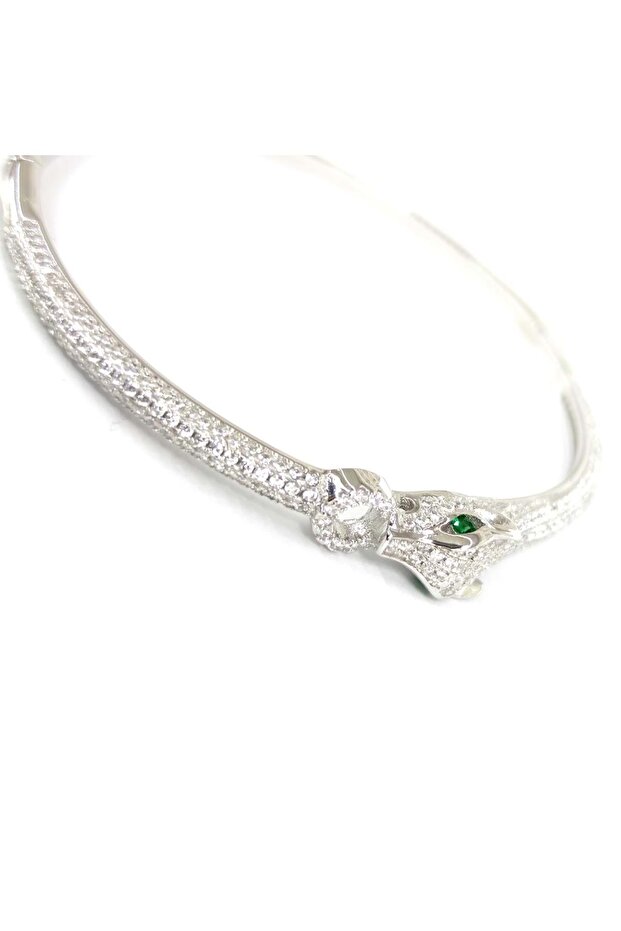 KAPLAN FİGÜRLÜ GÜMÜŞ BİLEZİK - 3