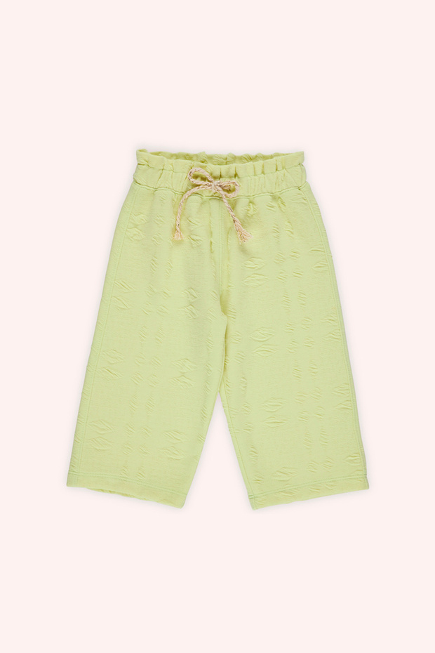 Baby Girl Green Pants with Elastic Waist