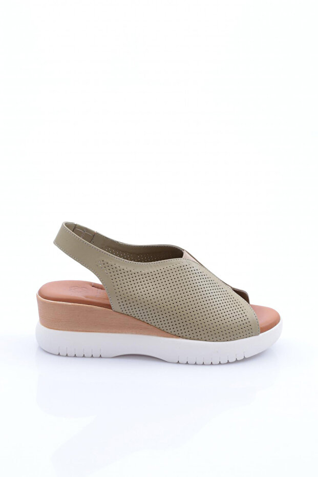 2521405 Kadin Kalin Taban Sandalet - 1