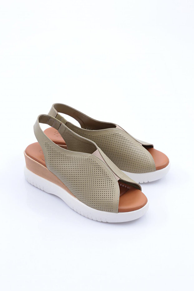 2521405 Kadin Kalin Taban Sandalet - 2