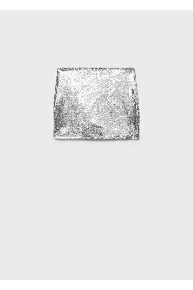 Payetli mini etek - 3