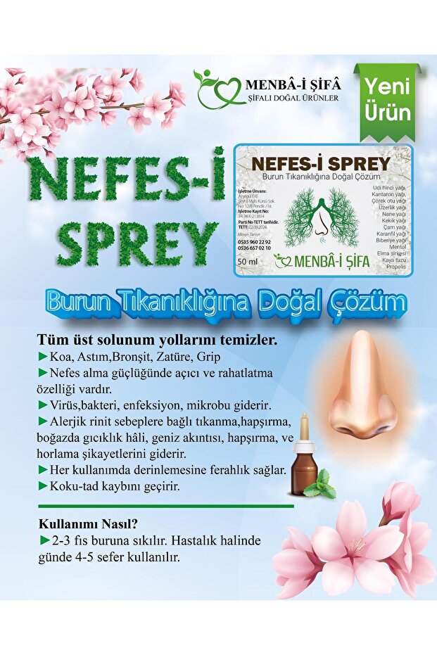 NEFES-İ SPREY 30 ML (BURUN SPREYİ) - 2