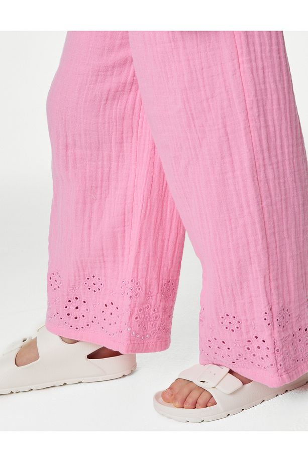 Saf Pamuklu Straight Fit Pantolon (2-7 Yaş) - 2