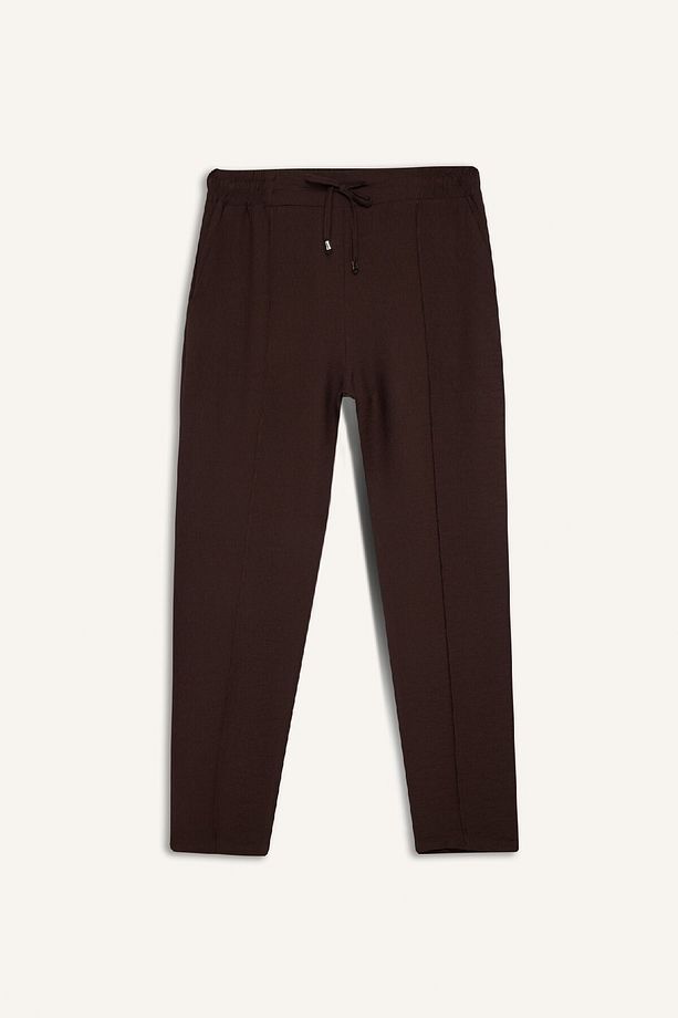 Jogger Pantolon Lastikli Bel Bağcıklı Basic Düz Paça D2573ax24au - 1
